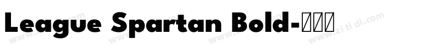 League Spartan Bold字体转换